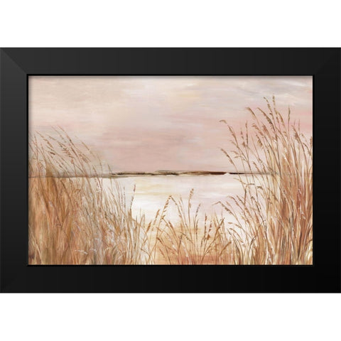 Golden Pink Beach  Black Modern Wood Framed Art Print by Pearce, Allison