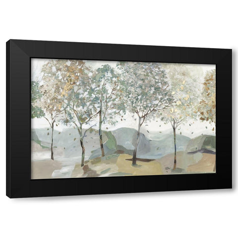 Breezy Landscape I  Black Modern Wood Framed Art Print with Double Matting by Pearce, Allison