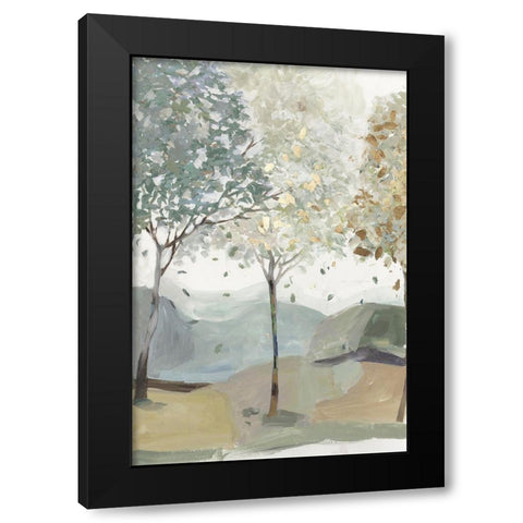 Breezy Landscape III Black Modern Wood Framed Art Print with Double Matting by Pearce, Allison
