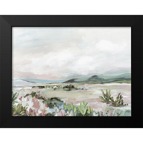 Wild Cactus Garden  Black Modern Wood Framed Art Print by Pearce, Allison