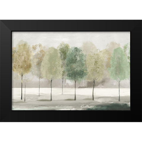 Green Forest  Black Modern Wood Framed Art Print by Pearce, Allison