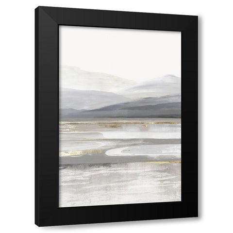 Grey Mountain II Black Modern Wood Framed Art Print with Double Matting by Pearce, Allison