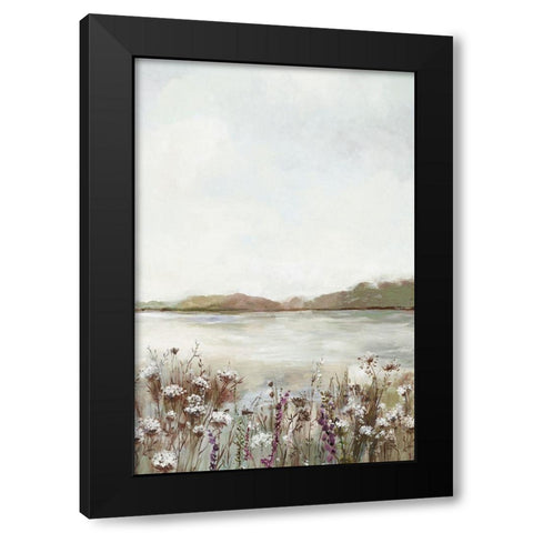 Secret Lake III Black Modern Wood Framed Art Print with Double Matting by Pearce, Allison
