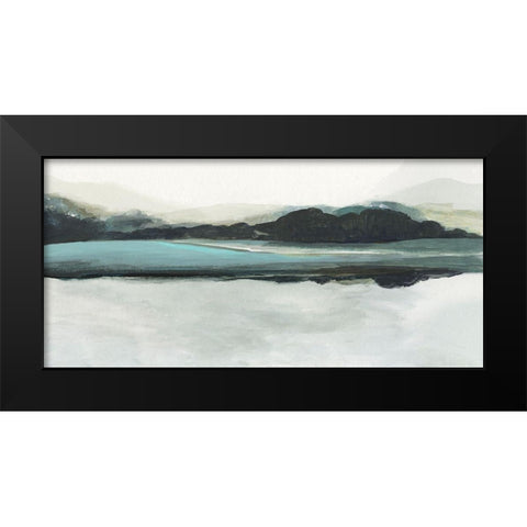 Blue View  Black Modern Wood Framed Art Print by Pearce, Allison