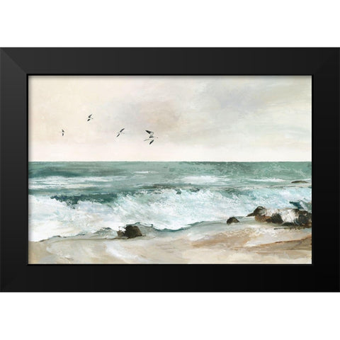 Graceful Sea  Black Modern Wood Framed Art Print by Pearce, Allison