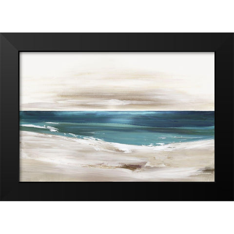 Rush of Sea  Black Modern Wood Framed Art Print by Pearce, Allison