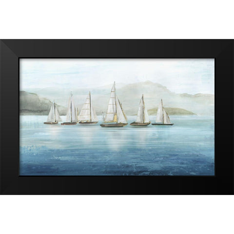 At Sea  Black Modern Wood Framed Art Print by Pearce, Allison