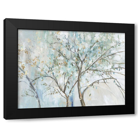 Teal Forest  Black Modern Wood Framed Art Print with Double Matting by Pearce, Allison