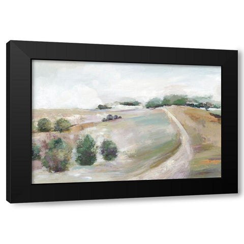 Country Road Hill  Black Modern Wood Framed Art Print by Pearce, Allison