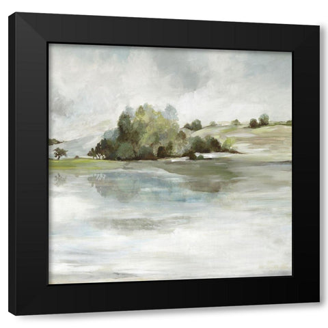 Forest Look Out  Black Modern Wood Framed Art Print with Double Matting by Pearce, Allison
