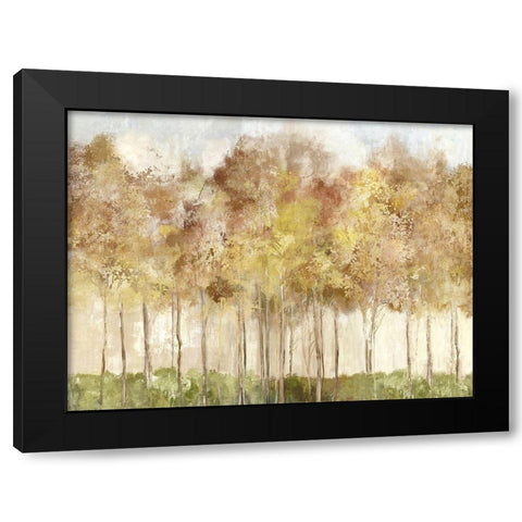 Yellow Forest  Black Modern Wood Framed Art Print by Pearce, Allison