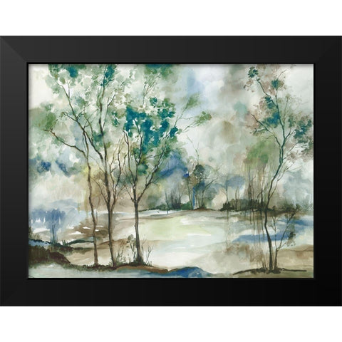 Teal Forest Grove  Black Modern Wood Framed Art Print by Pearce, Allison