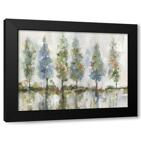 Reflection Forest  Black Modern Wood Framed Art Print with Double Matting by Pearce, Allison