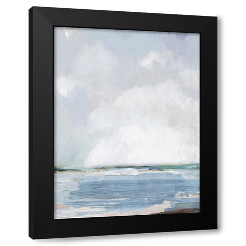 Modern Beach Black Modern Wood Framed Art Print with Double Matting by Pearce, Allison