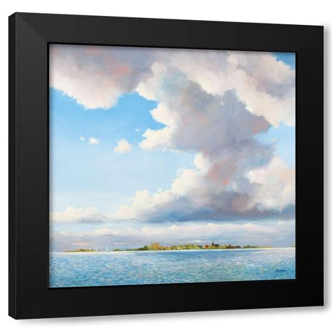 Big Sky Black Modern Wood Framed Art Print by Molenaar, Pieter