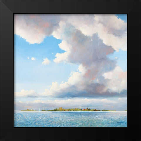 Big Sky Black Modern Wood Framed Art Print by Molenaar, Pieter