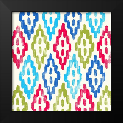 Tribal Bright I Black Modern Wood Framed Art Print by PI Galerie