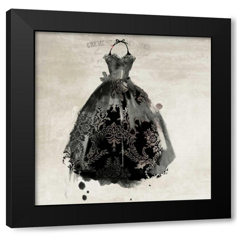 Black Dress II Black Modern Wood Framed Art Print with Double Matting by PI Galerie