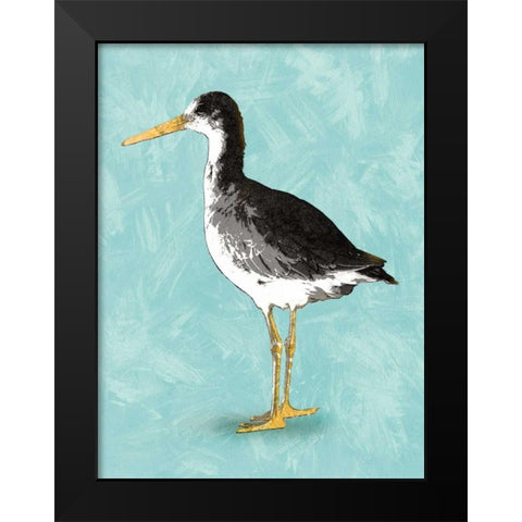 Seashore Bird III Black Modern Wood Framed Art Print by PI Galerie