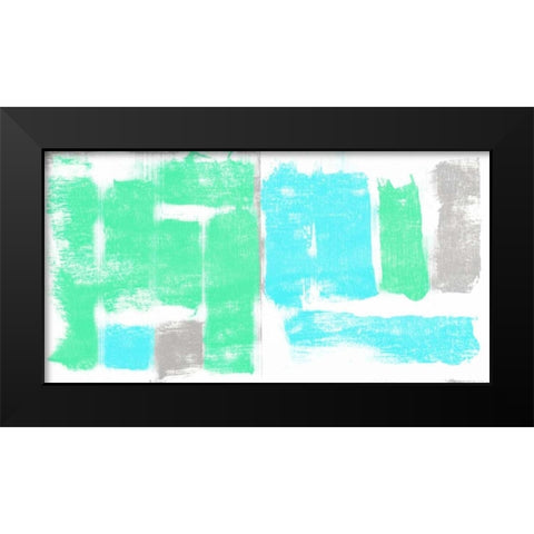 Geo II Black Modern Wood Framed Art Print by PI Galerie