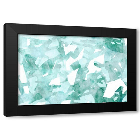 Watercolor Geo  Black Modern Wood Framed Art Print by PI Galerie