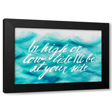In Low Tide Black Modern Wood Framed Art Print by PI Galerie
