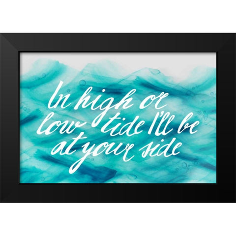In Low Tide Black Modern Wood Framed Art Print by PI Galerie