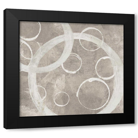 Small Rings I Black Modern Wood Framed Art Print with Double Matting by PI Galerie