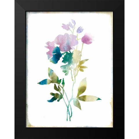 Summer Botanical II Black Modern Wood Framed Art Print by PI Galerie