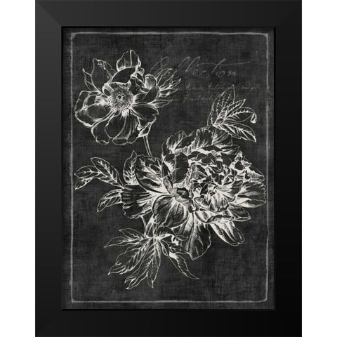 Black Botanical I Black Modern Wood Framed Art Print by PI Galerie