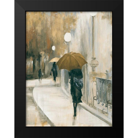 Morning Avenue II Black Modern Wood Framed Art Print by PI Studio