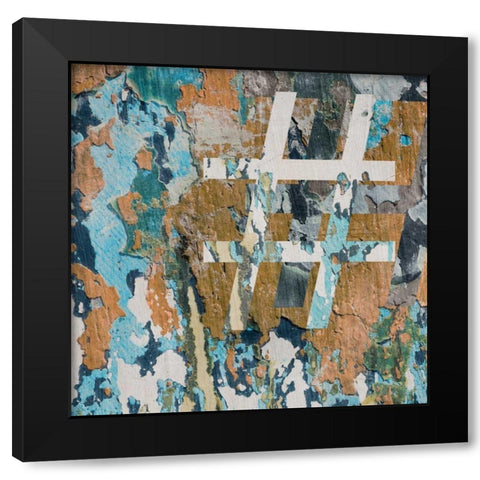 Hashtag Black Modern Wood Framed Art Print with Double Matting by PI Studio