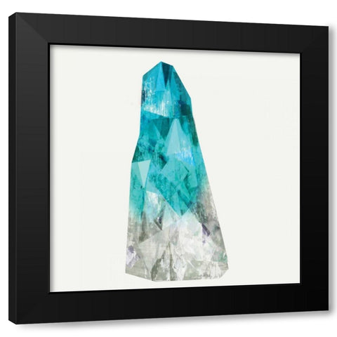 Crystal I Black Modern Wood Framed Art Print with Double Matting by PI Studio