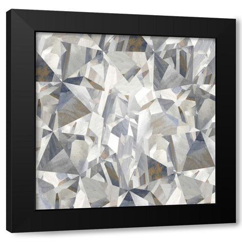 Crystal Clearing I  Black Modern Wood Framed Art Print with Double Matting by PI Studio