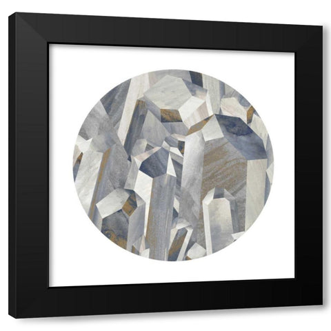Gems I Black Modern Wood Framed Art Print by PI Studio