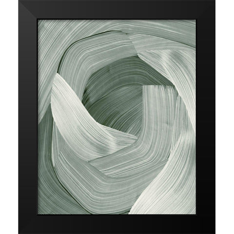 Enriched Emerald  Black Modern Wood Framed Art Print by PI Studio