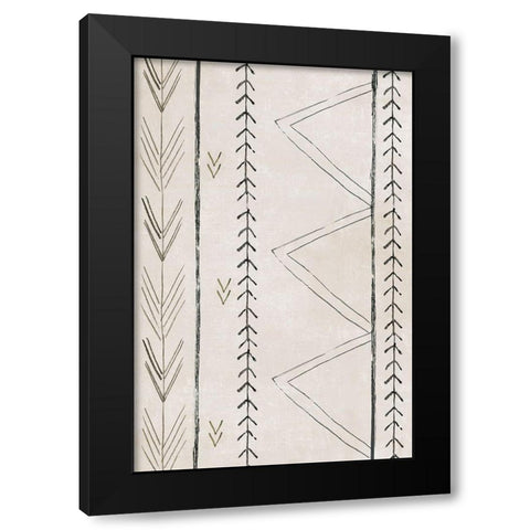 Moroccan Touch II  Black Modern Wood Framed Art Print by PI Studio