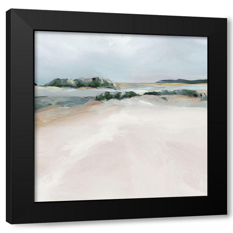 Shimmering Path  Black Modern Wood Framed Art Print with Double Matting by PI Studio