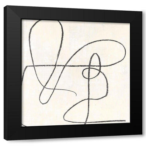 Juxtaposing  Black Modern Wood Framed Art Print by PI Studio