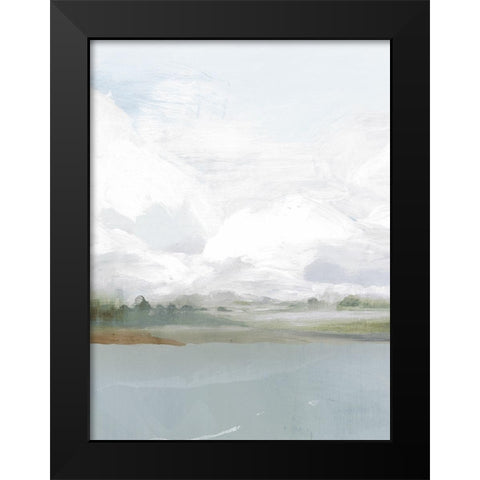 All Shore  Black Modern Wood Framed Art Print by PI Studio