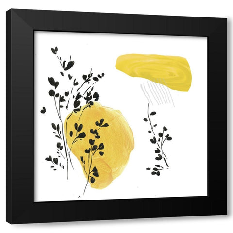 Citrus Paradise I  Black Modern Wood Framed Art Print with Double Matting by PI Studio