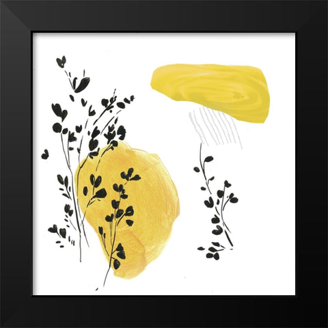 Citrus Paradise I  Black Modern Wood Framed Art Print by PI Studio
