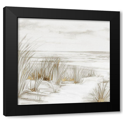 Missing Summer Black Modern Wood Framed Art Print with Double Matting by PI Studio