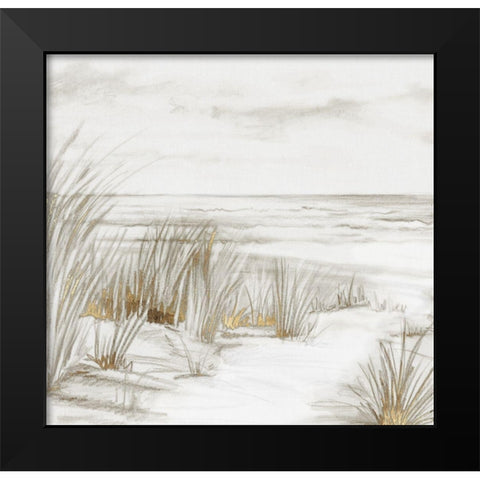 Missing Summer Black Modern Wood Framed Art Print by PI Studio