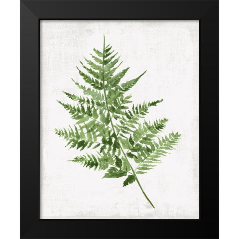 Fern Pressing II Black Modern Wood Framed Art Print by PI Studio