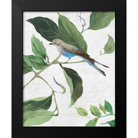 Spring Bird I Black Modern Wood Framed Art Print by PI Studio