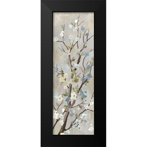 Blossom II Black Modern Wood Framed Art Print by PI Studio