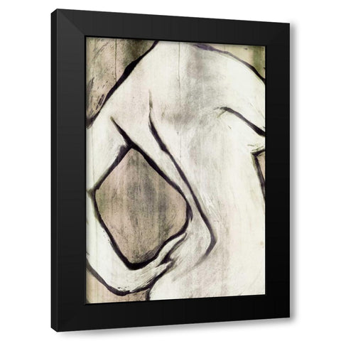 Nude Sepia I Black Modern Wood Framed Art Print with Double Matting by PI Studio