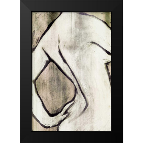 Nude Sepia I Black Modern Wood Framed Art Print by PI Studio