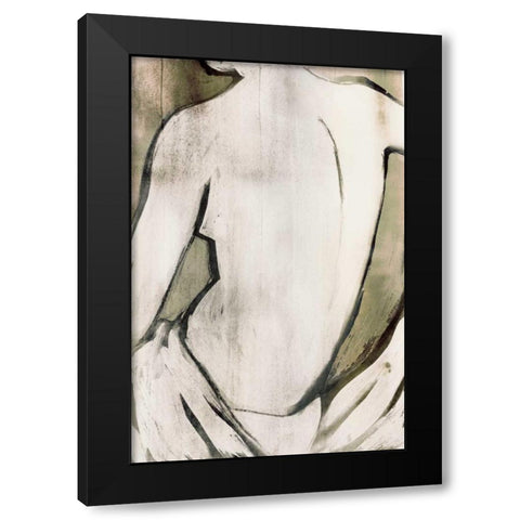 Nude Sepia II Black Modern Wood Framed Art Print by PI Studio